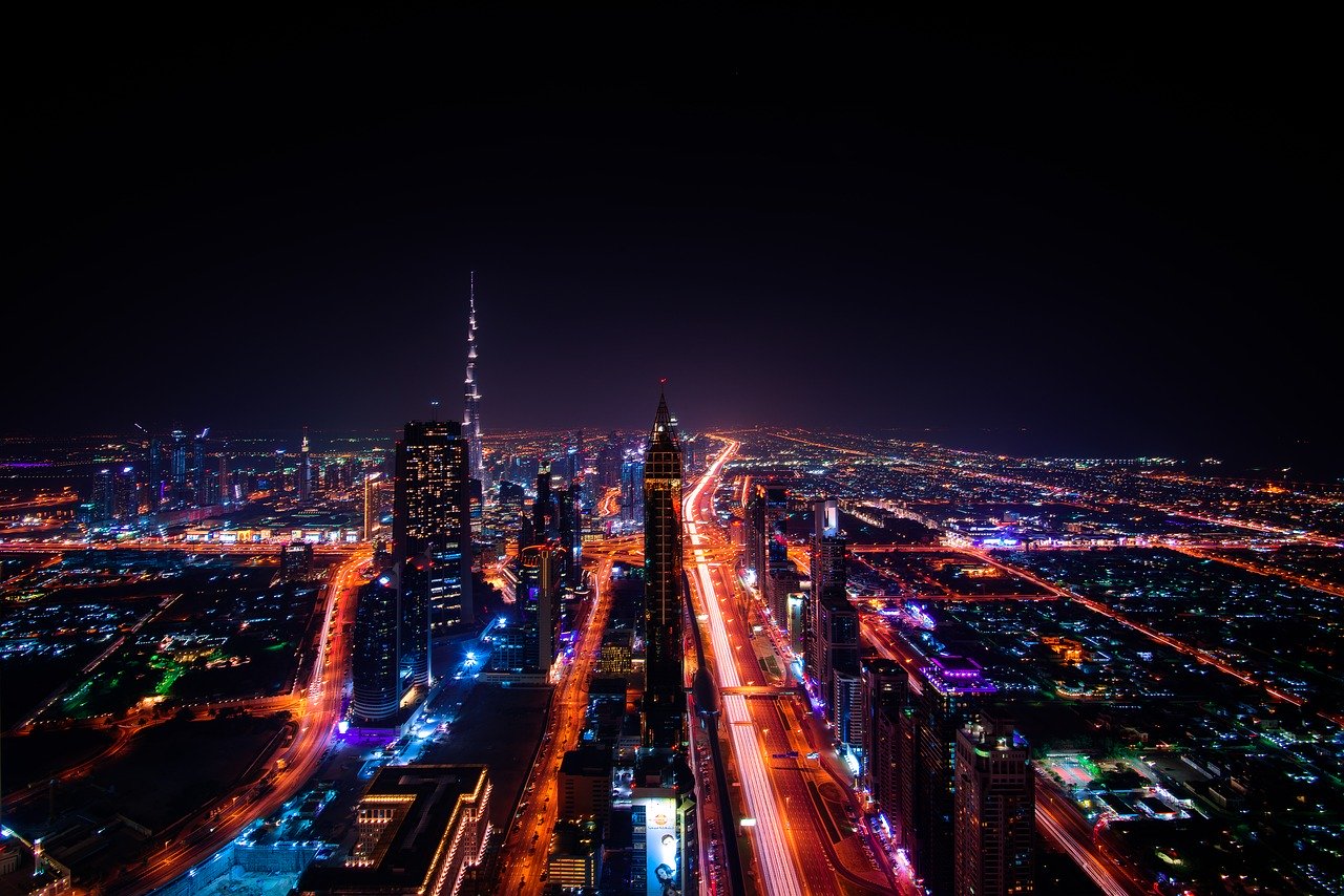 dubai by night